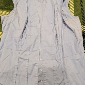 Moda International Sky Blue Sleeveless Top